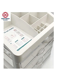 Tủ Đựng Mỹ Phẩm Cao Cấp HOKORI 4 Tầng, Kệ Đựng Mỹ Phẩm, Đồ Trang Điểm Nhiều Ngăn - Hàng Việt Nam