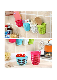 Rổ treo đựng giẻ rửa bát tiện lợi màu trắng (dáng sâu) - Hàng nội địa Nhật