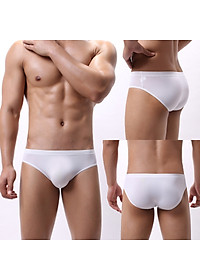 Combo 3 quần lót nam thun lạnh tam giác màu trơn đơn giản, sịp nam cạp nhỏ QLJ03