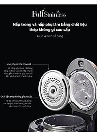 Nồi cơm điện tử áp suất Cuckoo 1.08 lít CRP-R0600F màu đen - Bản Quốc Tế tiếng Anh - Hàng chính hãng