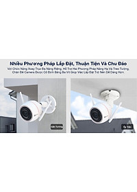 Camera Wifi Ezviz Ngoài Trời AI thông minh, màu ban đêm, H3C 4MP 2K - Hàng chính hãng