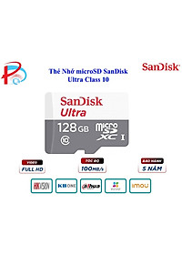 Thẻ Nhớ MicroSD SanDisk Ultra 32G/64G/128GB/256Gb 100MB/s - Hàng Chính Hãng