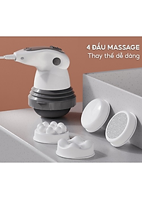 Máy massage bụng cầm tay 4 đầu hồng ngoại Puli PL-605 - Cơ