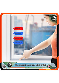 Ron Chặn Khe Cửa HT SYS - Chất Liệu PU Và PE Cải Tiến, Dài 2 Mét - Ron Dán Khe Cửa, Chân Cửa, Khung Cửa - Ngăn Gió Lùa, Cách Âm, Chống Bụi, Ngăn Côn Trùng, Chống Thoát Khí Điều Hòa, Chống Va Đập Cửa - Hàng Chính Hãng