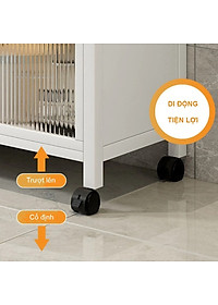 Tủ Bếp Đa Năng Nắp Đậy 5 Tầng Tối Ưu Không Gian Lưu Trữ Kệ Để Lò Vi Sóng Thông Minh