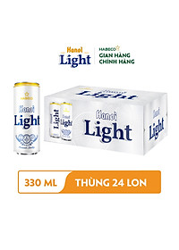Bia Hanoi Light - Thùng 24 lon 330ml