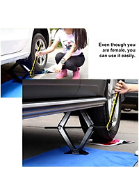 Kích Nâng Gầm Ô Tô, Xe Con, Xe Máy 2 Tấn Loại Dày Kèm Cờ Lê Nhỏ Gọn – Thay Lốp Khẩn Cấp Dễ Dàng