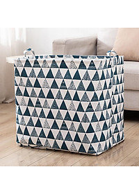 Túi vải đựng chăn màn quần áo cỡ lớn 100L họa tiết giao ngẫu nhiên (TV100L)