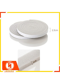 Mút xốp dán khe cửa HT SYS - Cách âm - Giảm chấn - Chống bụi - Gioăng xốp bản 15mm x2 mét -Bộ 02 cuộn