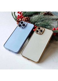 Ốp lưng dẻo trong viền màu bảo vệ camera Sulada cho iPhone 14 ProMax / 14 Pro / 14 Plus / 14 – hàng nhập khẩu