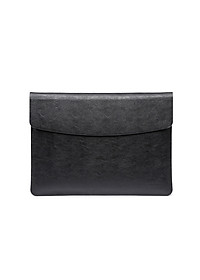 Bao da túi da cặp chống sốc, chống nước dành cho máy tính laptop, surface kèm ví đựng sạc chuột - Hàng chính hãng