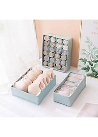 Set 3 Hộp Đựng Đồ Lót Túi Đựng Đồ Lót, Tất Vớ, Đựng Đồ Đa năng Gấp Gọn Đa Năng - Hàng Loại 1 - Chính Hãng MINIIN