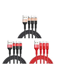 Cáp sạc nhanh 2A Hoco X26 kết nối Type-C/Micro/iPhone dây tròn tiện lợi dài 100CM cho Smartphone ( 3 màu ) - Hàng chính hãng