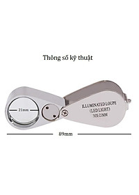 Kính Lúp Mini 30X ️FREESHIP️ Kính Lúp Móc Khóa Có Đèn MG21007 đường kính 21mm ( Soi mạch, soi bản in...)