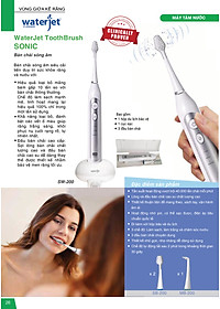 Bàn chải điện sóng âm WaterJet Toothbrush Sonic