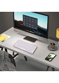 Bàn phím không dây mini K23 kết nối bluetooth + Usb wireless pin sạc hỗ trợ đa nền tảng thiết bị hàng nhập khẩu
