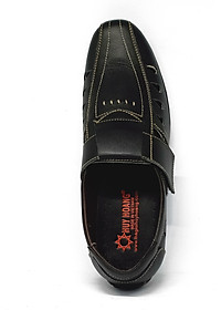 Giày rọ nam Huy Hoàng da bò màu đen HT7784