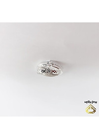 Nhẫn đôi bạc Ý 925 Huệ Ngân - Mãi bên nhau nhé RR1742