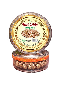 HẠT ĐIỀU VỎ LỤA RANG MUỐI XẾP HPA CAO CẤP THƯƠNG HIỆU SK FOOD - 1KG 2 HỘP