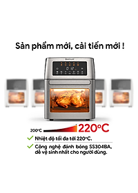 Nồi Chiên Hơi Nước 2GOOD S100 Lòng Nồi Inox Gồm 10 Chương Trình Nấu Dung Tích 20 Lít Công Suất 1800 W - Hàng Chính Hãng