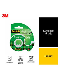 Băng keo kì diệu Scotch 3M 105 19.05mm x 7.62m - Trong suốt, dính siêu tốt, viết lên được, kéo nhẹ nhàng, cắt dễ dàng