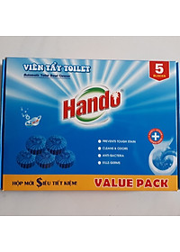 Viên tẩy sạch và làm thơm xanh Hando 5 viên Value Pack