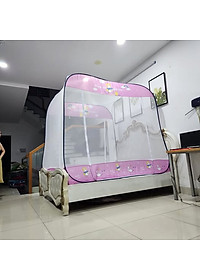 Màn Chụp Đỉnh Vuông Cao Cấp Mộc Miên - Kích Thước 1,6mx2m ( Hình thật )