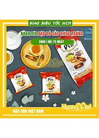 Đặc Sản Sóc Trăng - Bánh Pía Đậu Đỏ Sầu Riêng Trứng Muối 540G, Bánh Pía Sóc Trăng Tân Huê Viên Đậu Đỏ 1 Trứng