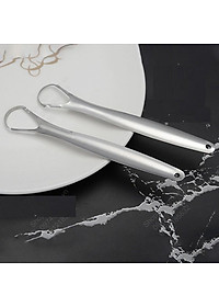 BỘ 2 DỤNG CỤ CẠO LƯỠI BẰNG INOX 304 GIÚP LÀM SẠCH BỀ MẶT LƯỠI CHO HƠI THỞ THƠM MÁT