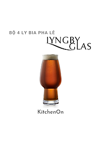 Bộ 4 ly bia pha lê Lyngby Glas Đan Mạch