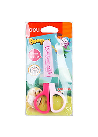 Kéo Học Sinh 121Mm Deli - Hồng/Xanh - 1 Chiếc - E6021