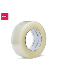 [Lốc 6 Cuộn] Băng Keo Trong , Băng Dính Dán Thùng Đóng Hàng Deli - 60/80/100/150/200 Yards - Dày Dai Chống Nước Khó Đứt 