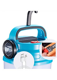 Bóng Đèn Tích Điện Hb-V80 80W Siêu Sáng Có Móc Treo Tiện Lợi Tích Hợp Đèn Pin Có Sạc Năng Lượng Mặt Trời