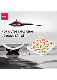 Bàn cờ tướng Deli bằng giấy kèm quân cờ nhựa giúp phát triển trí tuệ - 9565