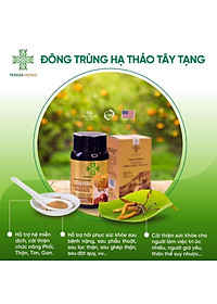 Đông Trùng Hạ Thảo Tây Tạng Teresa Herbs: Bổ Thận, Bổ Phổi, Bổ Tim, Tăng Cường Đề Kháng 60 viên