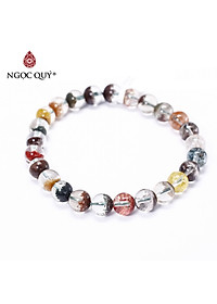 Vòng tay đá ưu linh đa sắc size hạt 8mm - Ngọc Quý Gemstones