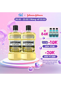 Bộ 2 Chai Nước súc miệng giúp nướu chắc khỏe Listerine Gum Care 750ml/chai 101109930