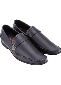 Giày Tây Nam Đan Viền Huy Hoàng HT7708 - Đen