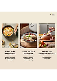 Nồi Cơm Điện Tử Bear 3L Lòng Nồi 5 Lớp Đa Năng Nấu Cơm Nấu Cháo Hầm Hấp Hâm Nóng Hẹn Giờ Lên Đến 12 Tiếng SB-NC30A - HÀNG CHÍNH HÃNG