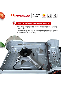Bếp Gas Du Lịch (Bếp Gas Mini) NaMilux Mother│Van An Toàn Inline Cut│Công Suất 2.6 Kw (2.200 kcal/giờ) - Hàng Chính Hãng