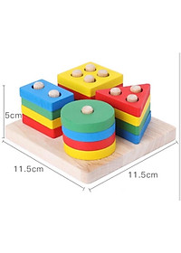COMBO 6 món đồ chơi gỗ thông minh giúp bé tư duy sáng tạo.