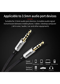 Dây cáp âm thanh Audio 3.5 Baseus M30 LV141- hàng chính hãng.