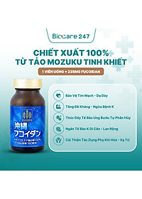 Viên Uống Kanehide Bio Fucoidan Okinawa Hộ Trợ Ức Chế Tăng Trưởng Tế Bào Ung Thư - Hộp 180 Viên