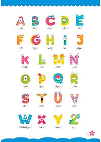 Sách Cùng Khủng Long Tập Viết Chữ Cơ Bản - Chữ Cái Tiếng Anh Viết Hoa - Quyển 4 - Sticker Bé Trai