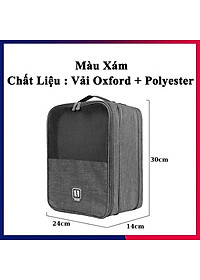 Túi đựng giày dép du lịch 3 ngăn chống nước,Có thể cố định trên vali,Không gian bên trong rộng rãi - Hàng chính hãng