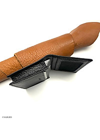 Bóp Đựng Thẻ ATM Nhỏ Gọn SUPPLE, Da Bò SMALL PEBBLE Mềm Mại - Bền Bỉ, Chống Xước - Chống Nhăn Tốt, Thiết Kế Hiện Đại, Ngăn Súp Lê Rộng, Đựng Được Nhiều Thẻ Ngân Hàng, Card Danh Thiếp, Căn Cước Công Dân, Dáng Đứng - Gập 2 – Hàng Chính Hãng SAIGIO