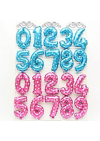 Bong bóng hình chữ số tráng nhôm kích cỡ 32 inch trang trí tiệc sinh nhật