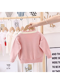 Áo khoác len cardigan bé gái cao cấp, chất len dày dặn mềm mịn, giữ ấm tốt, dáng thời trang | MA22
