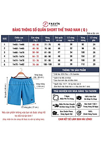 Quần đùi nam fasvin Q20201.HN vải gió chun mềm mại co giãn thoải mái
