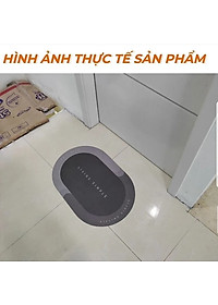 Thảm Lau Chân Nhà Tắm Đa Năng Chất Liệu Chống Trơn Trượt Cao Cấp, Thấm Hút Tốt 40x60cm Chính Hãng TOKDODO -( Màu Và Chữ Ngẫu Nhiên)